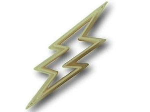 Mini Lightning Bolt Cookie Cutter 2 inches