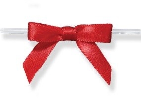 Medium Red Bow Twistie 5 Count