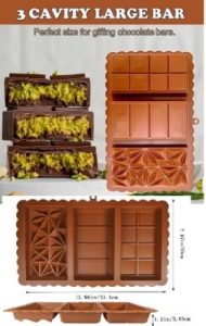 Silicone Mold Chocolate Bar 3 Cavity