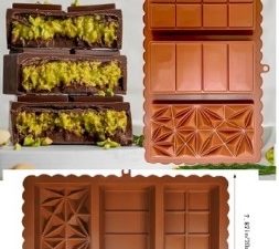 Silicone Mold Chocolate Bar 3 Cavity