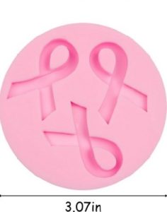 Silicone Mold Awareness Cancer Ribbon 3 cavity