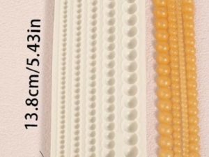 5 Row Silicone Mold Pearls with 5 Assorted Sizes