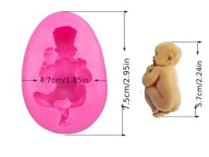 3D Sleep Baby Silicone Mould