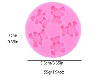 Bears Silicone Mold 5 Cavity