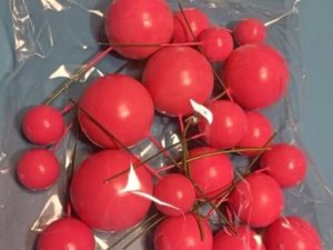 Hot Pink Foam Ball Assorted Sizes 20 Count