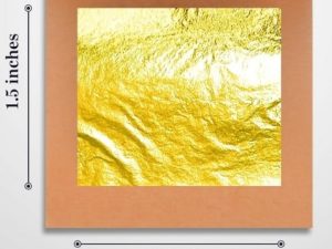 1 Sheet Edible Gold Leaf 1.5 inches