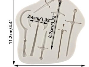 Swords Silicone Mold 7 Cavity