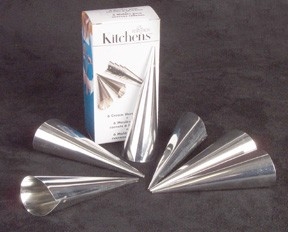 4.5 inch Cream Horn Molds Set of 6