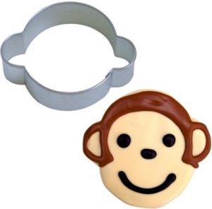 Cookie Cutter Monkey Face 3 inches