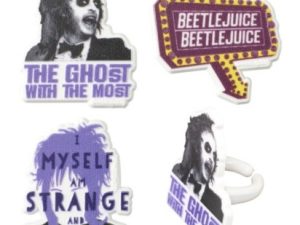 Beetlejuice Cupcake Rings 12 Count