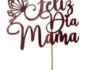 Cake Top Feliz Dia Mama Rose Gold