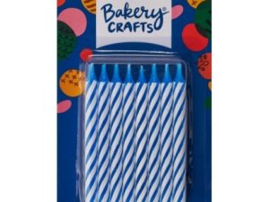 Candle Blue Stripe 24 Pieceseces