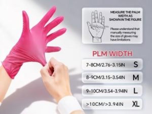 Disposable Pink Glove XL 100 Count