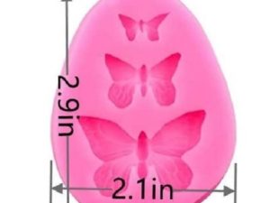 Butterfly Silicone Mold 3 Cavity