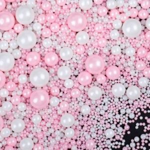 Sugar Pearls Pink-White Mixed 5 Sizes