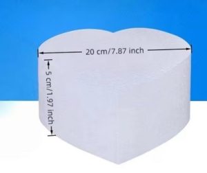 8 inch Heart Shaped Cake Dummy