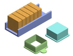 2 inch Square Cake Pop Cutter With Tray