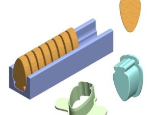 Carrot Cake Pop Cutter 2.25 with Tray