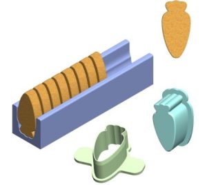 Carrot Cake Pop Cutter 2.25 with Tray