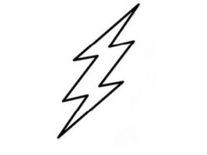 2 inch Lightning Bolt Cookie Cutter