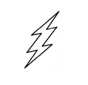 2 inch Lightning Bolt Cookie Cutter