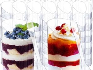 3 oz. Mini Dessert Cups with Spoons 25 Count